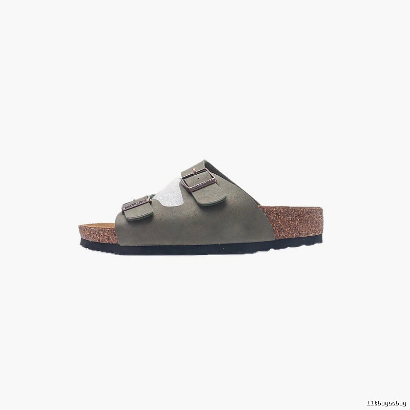 Birkenstock Arizona Casual-style Olive Green Slide Sandals