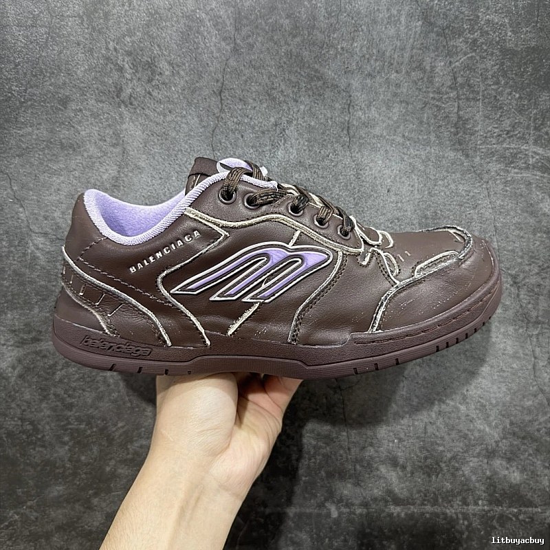 Brown Skate Sneaker by Balenciaga with Brown Paneled Sneaker