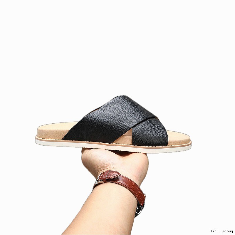 Brunello Cucinelli Casual-style Black Slide Sandals