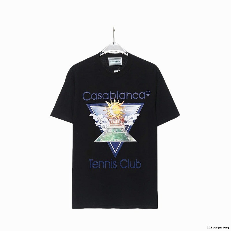 Casablanca retro style black T-shirt