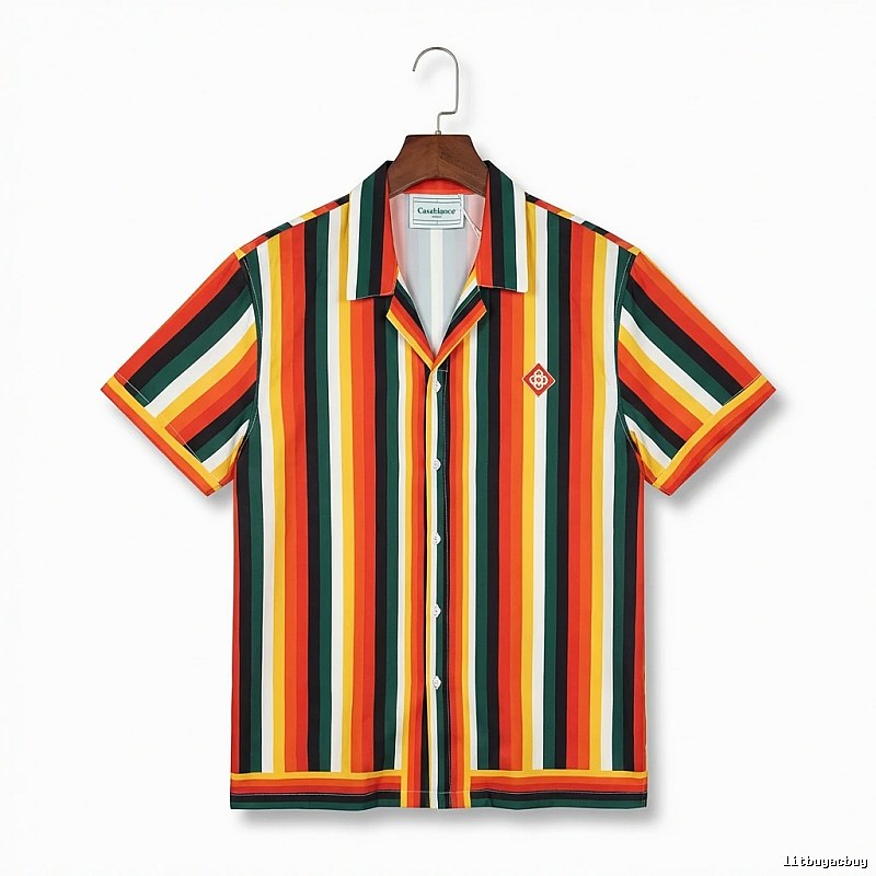 Casablanca striped retro-style shirt