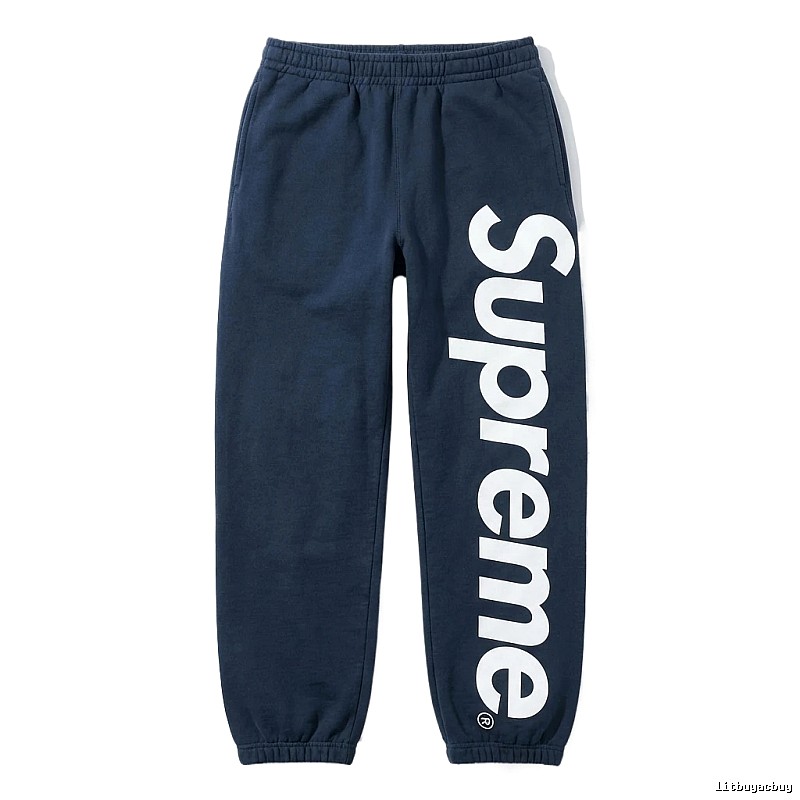 Casual sweatpants with Supreme letter print