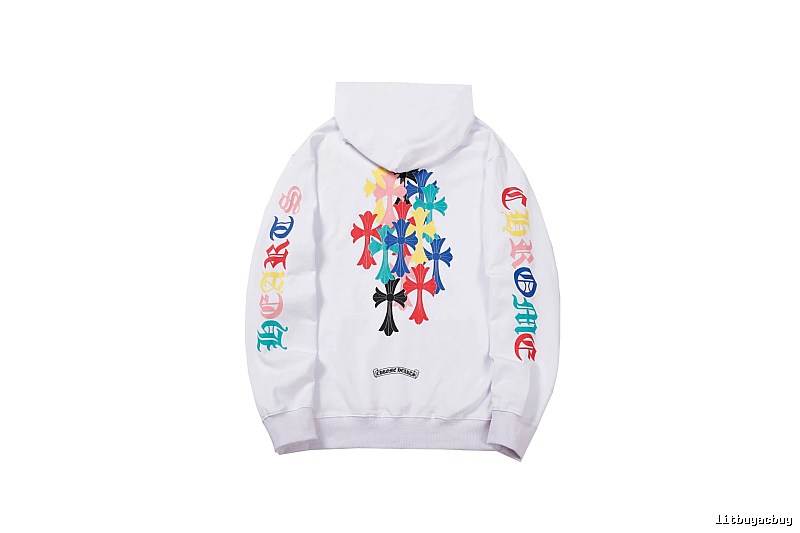 Chrome Hearts 2088-39 White Cross Graphic Hoodie City Outfit