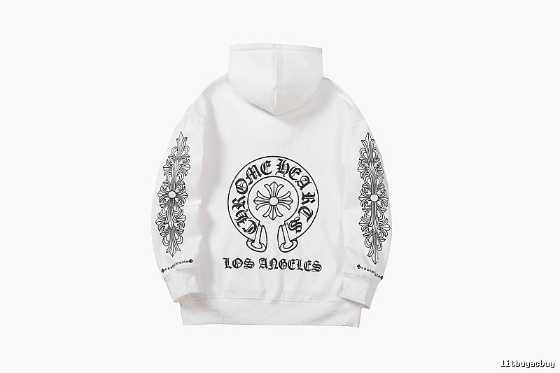 Chrome Hearts Daily Cross graphic hoodie Black Blue Cross for City Outfits