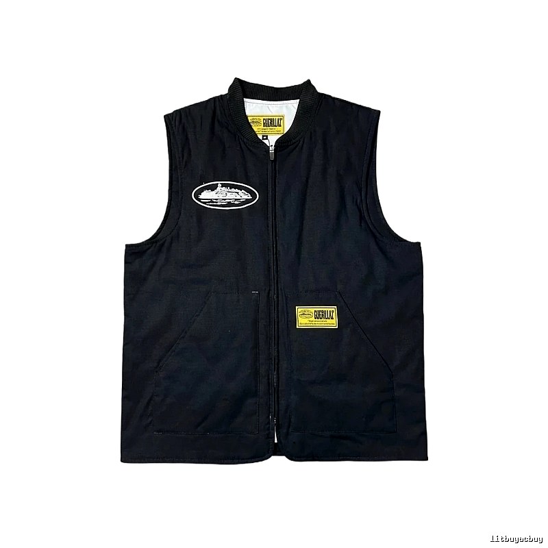 Corteiz black trendy vest
