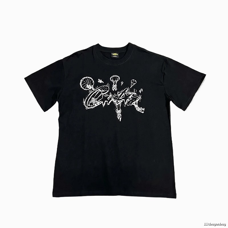 Corteiz Graffiti Style Black T-shirt
