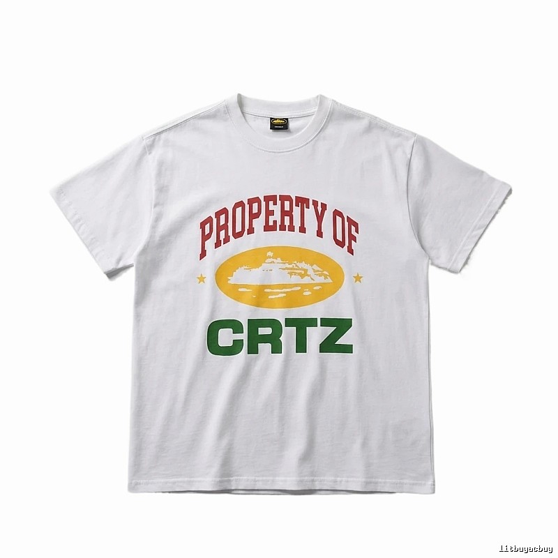 Corteiz PROPERTY Series Trendy and Cool White T-shirts