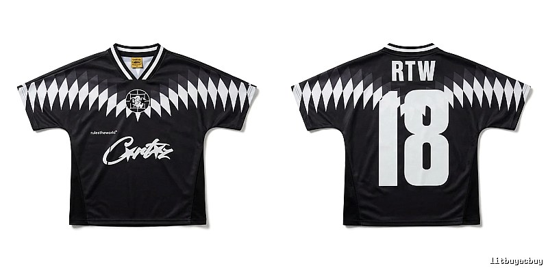 Corteiz RTW Series Black and White Wind Top