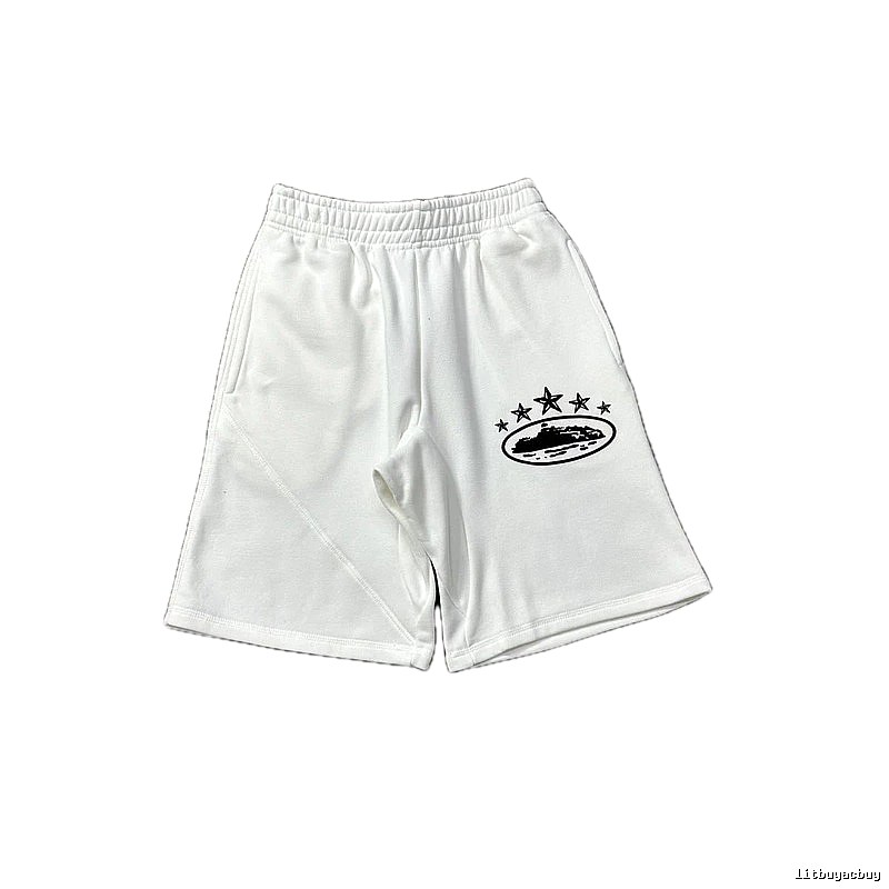 Corteiz star - printed white shorts