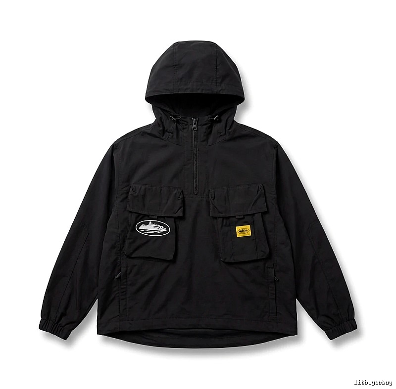 Corteiz Workwear Style Black Jacket
