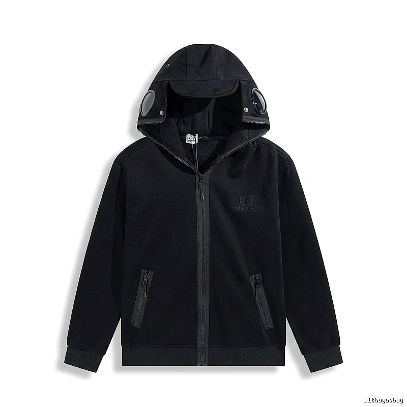 C.P. Functional Style Black Hoodie