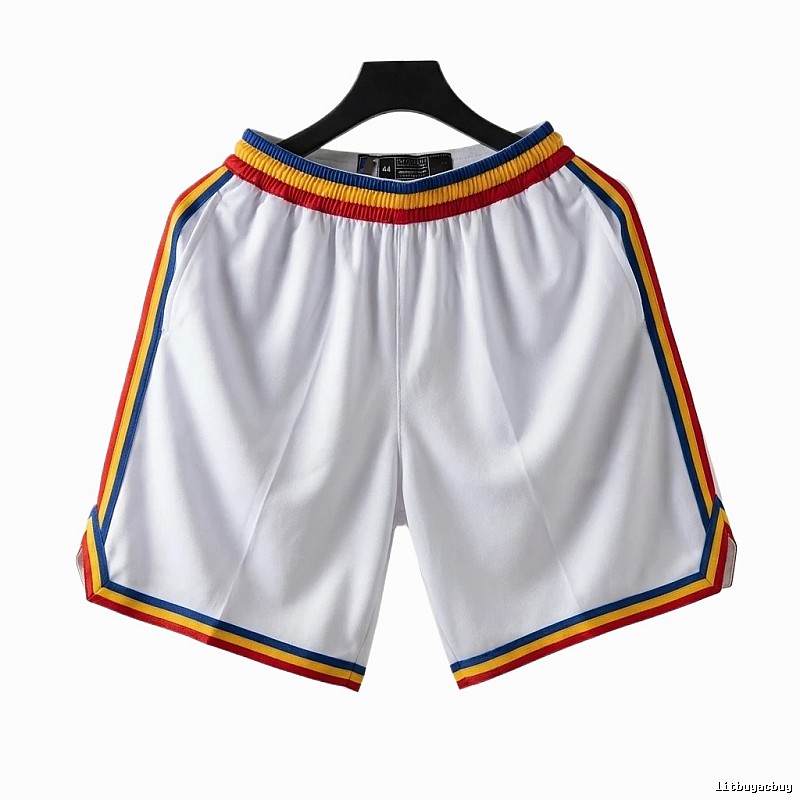 Curry series retro-style white shorts