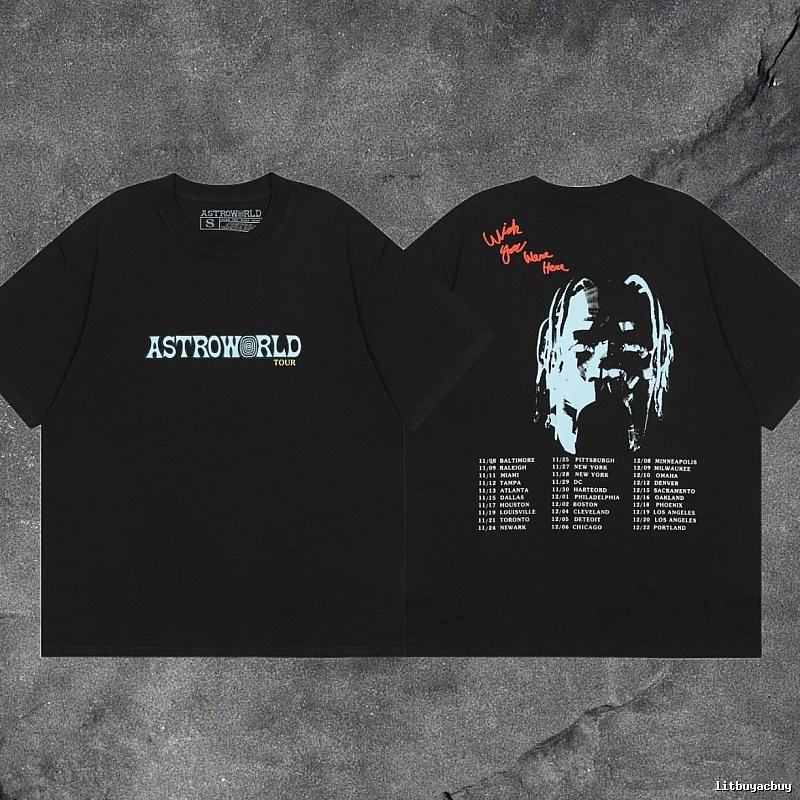 Denim Tears Black Graphic T-Shirt Easy Pairing