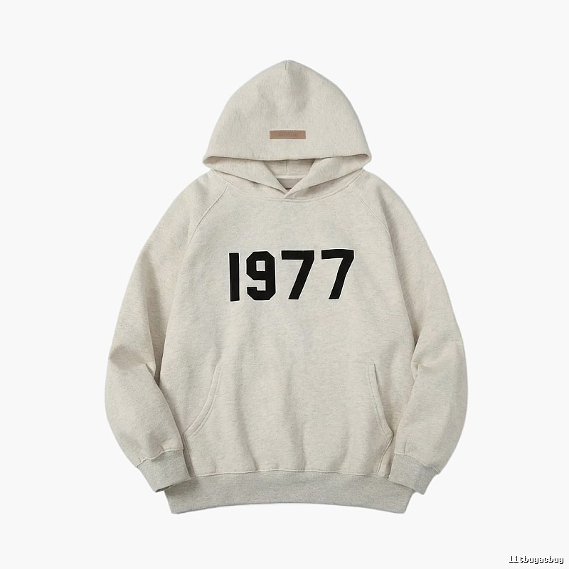 ESSENTIALS 1977 Style Light Grey Hoodie