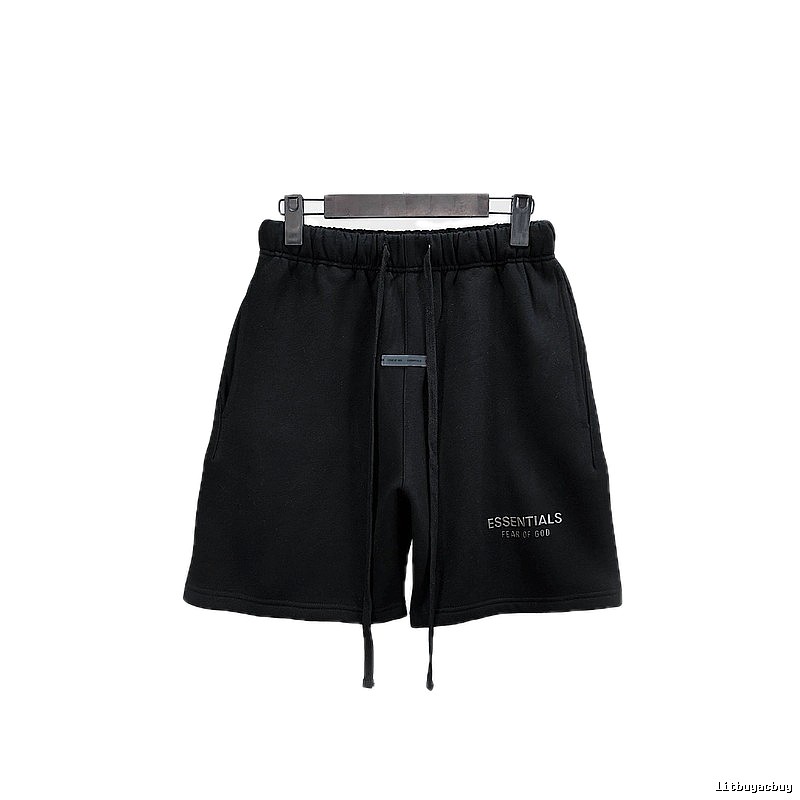 ESSENTIALS Basic Black Shorts