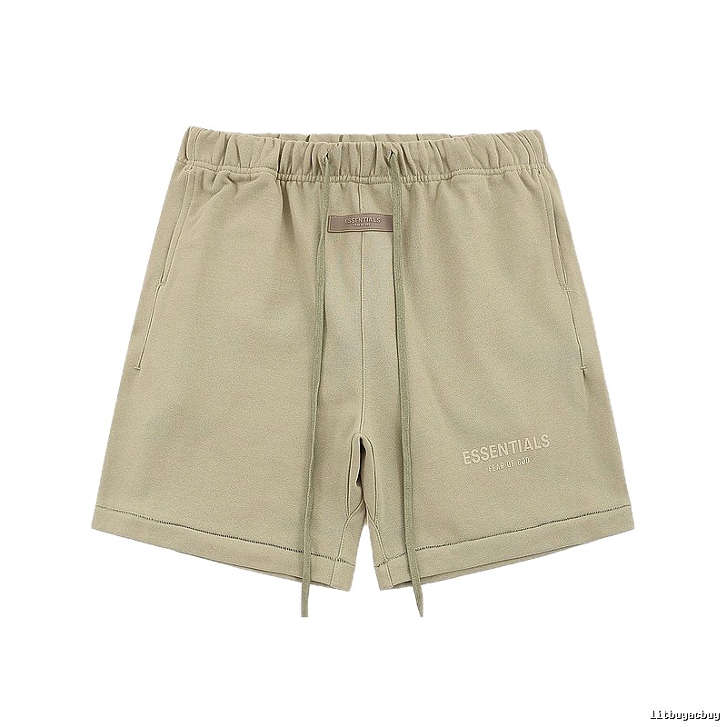 ESSENTIALS Basic Khaki Shorts