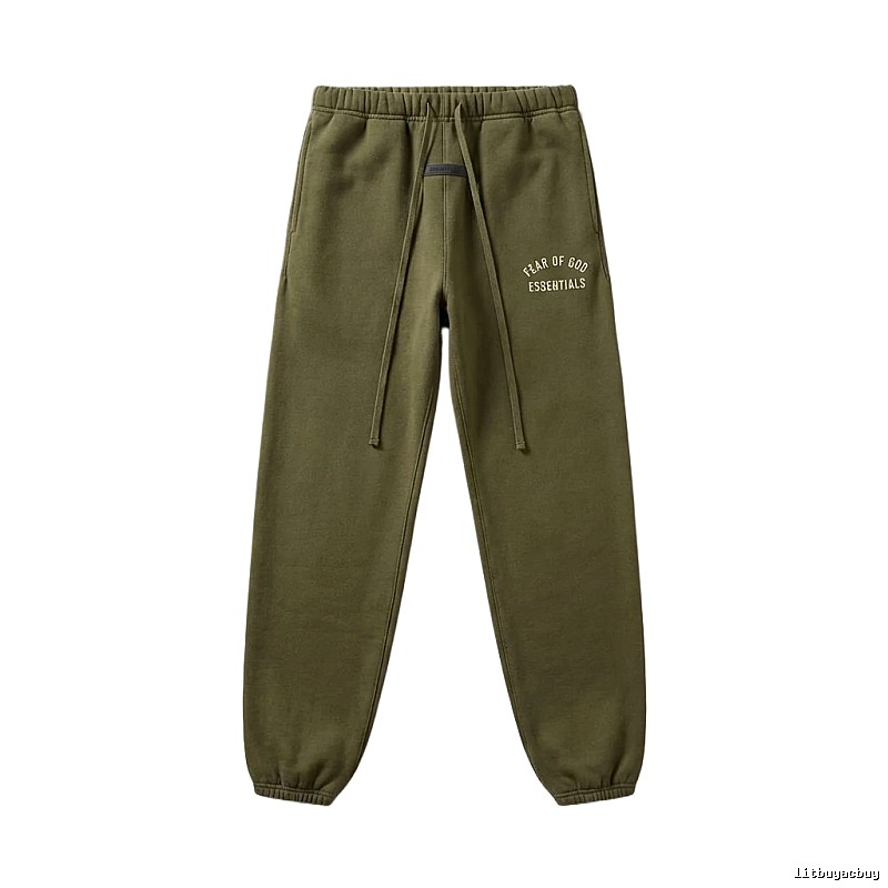 ESSENTIALS casual style olive green sweatpants