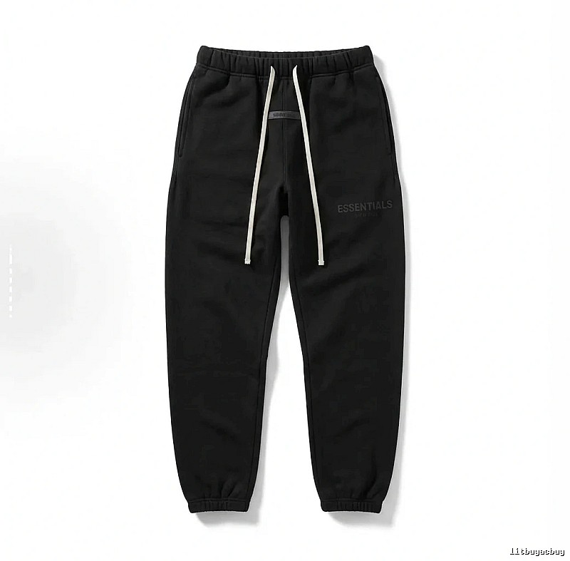 ESSENTIALS minimalist style black sweatpants