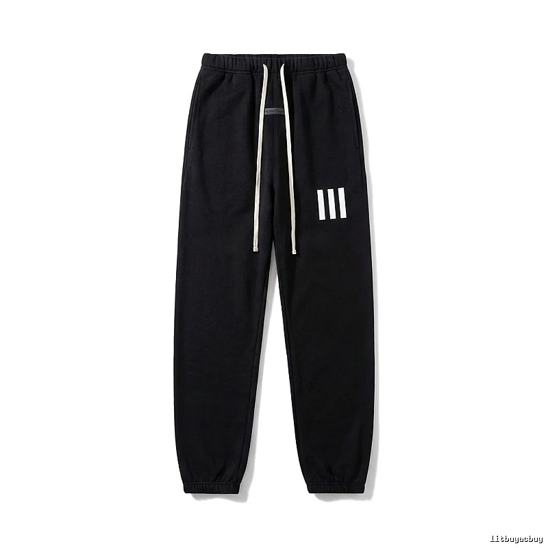 ESSENTIALS minimalist style black sweatpants