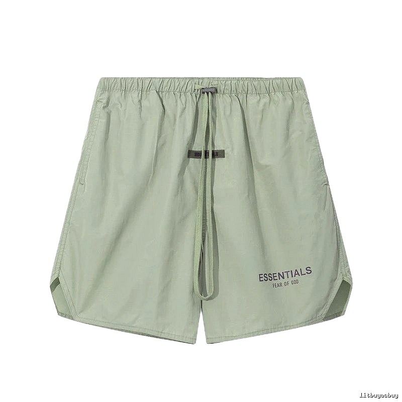 ESSENTIALS minimalist style light green shorts