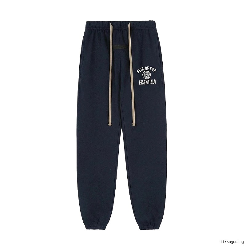 ESSENTIALS minimalist style navy blue sweatpants