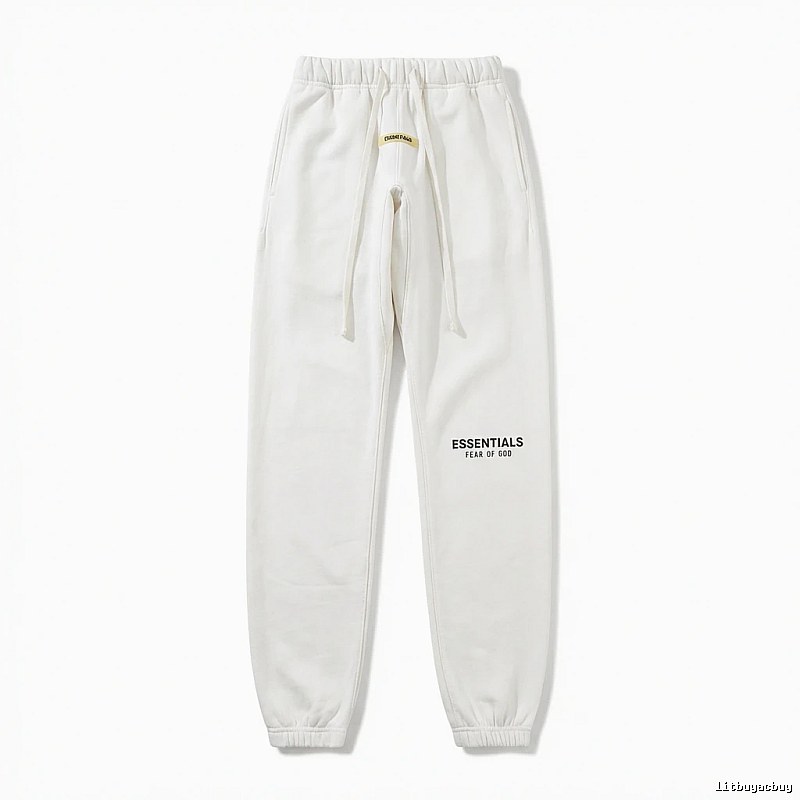 ESSENTIALS minimalist style white sweatpants