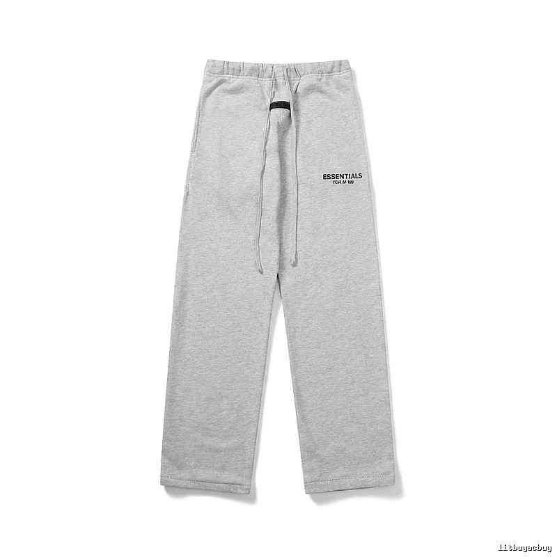 ESSENTIALS simple-style light gray sweatpants