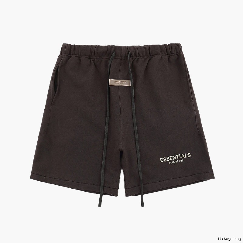 Essentials trendy brand dark coffee shorts
