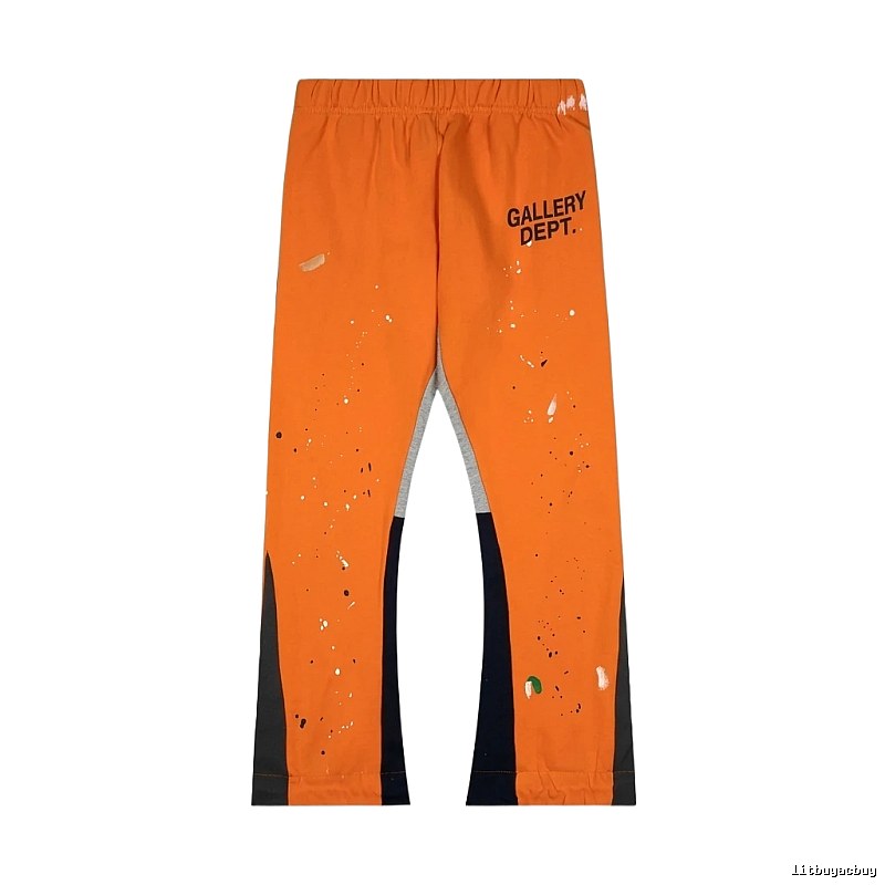 Gallery Dept. Art Graffiti Style Orange Pants