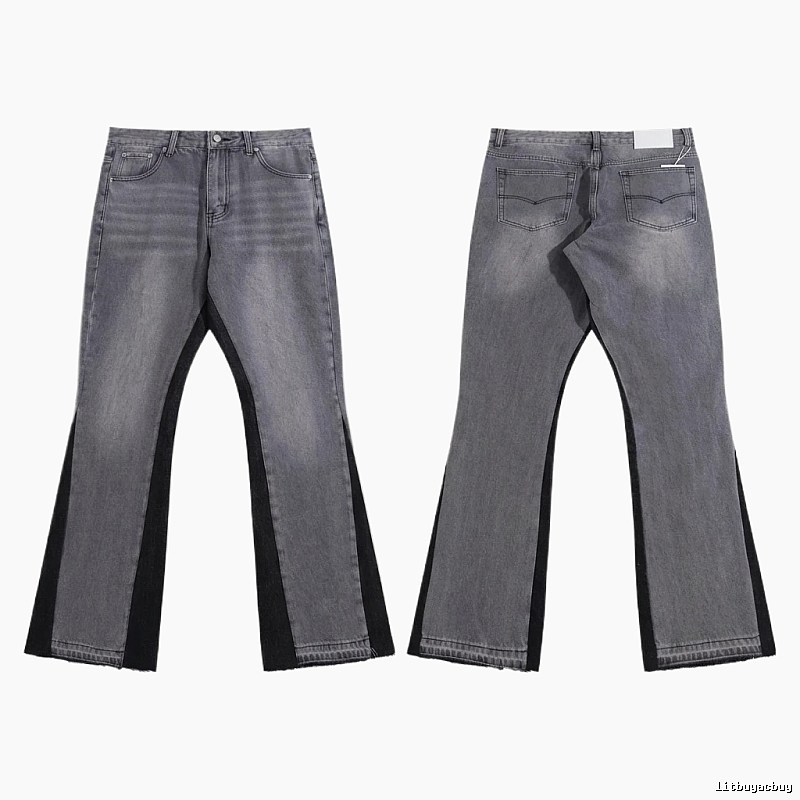 Gallery Dept patchwork grey-black jeans