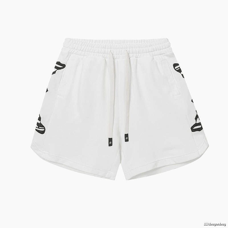 Godspeed Rhinestone Street Style White Shorts