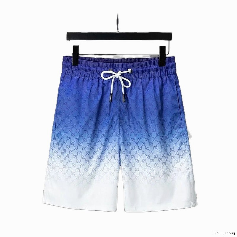 Gucci gradient-style blue and white shorts