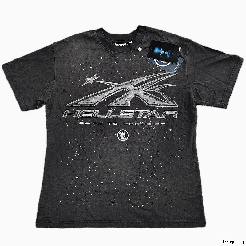 Hellstar Starry Sky Collection Vintage Distressed Black T-Shirt