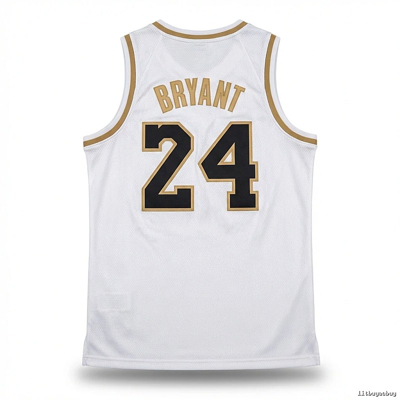 Kobe No. 24 retro-style white jersey
