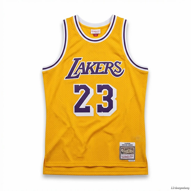 LBJ Lakers retro yellow jersey