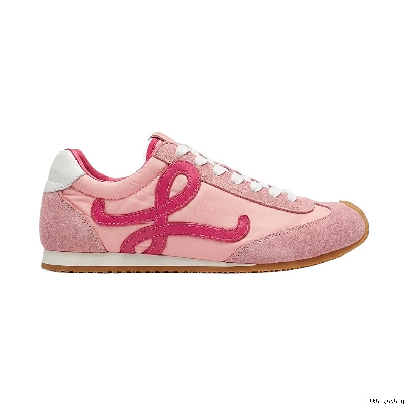 LOEWE pink retro-style sneakers