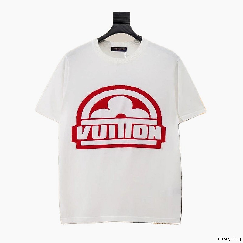 Louis Vuitton classic red and white trendy brand T-shirt