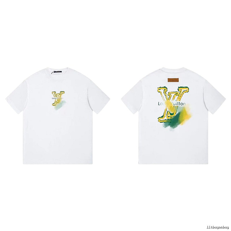 Louis Vuitton LV Printed Casual Style White T-Shirt