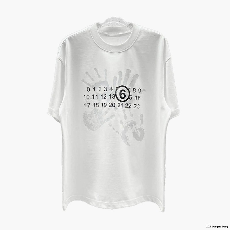Maison Margiela MM6 Street Style White T-Shirt