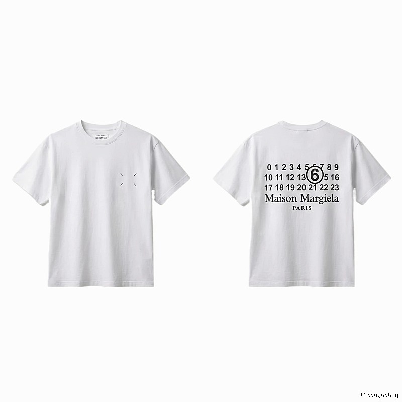 Maison Margiela white T-shirt with digital printing