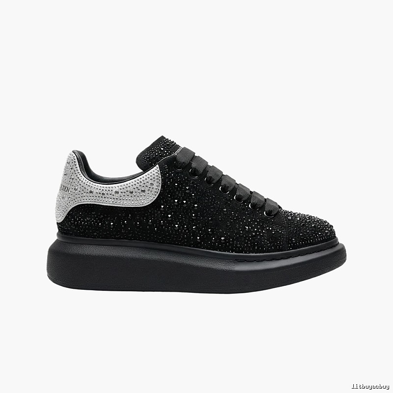 McQueen Thick-soled Trendy and Cool Black Shoes