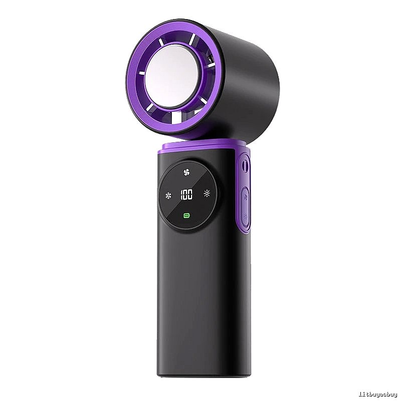 Mini Handheld Cooling Fan For Portable Airflow Gray Ice-compress Version