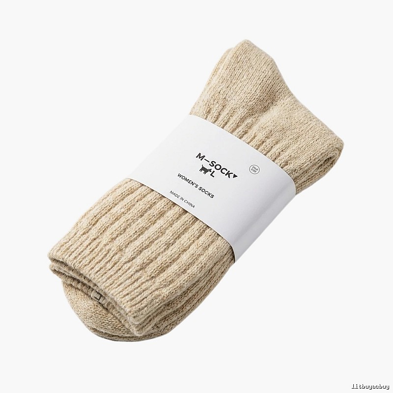 Miu Miu knitted-style beige socks