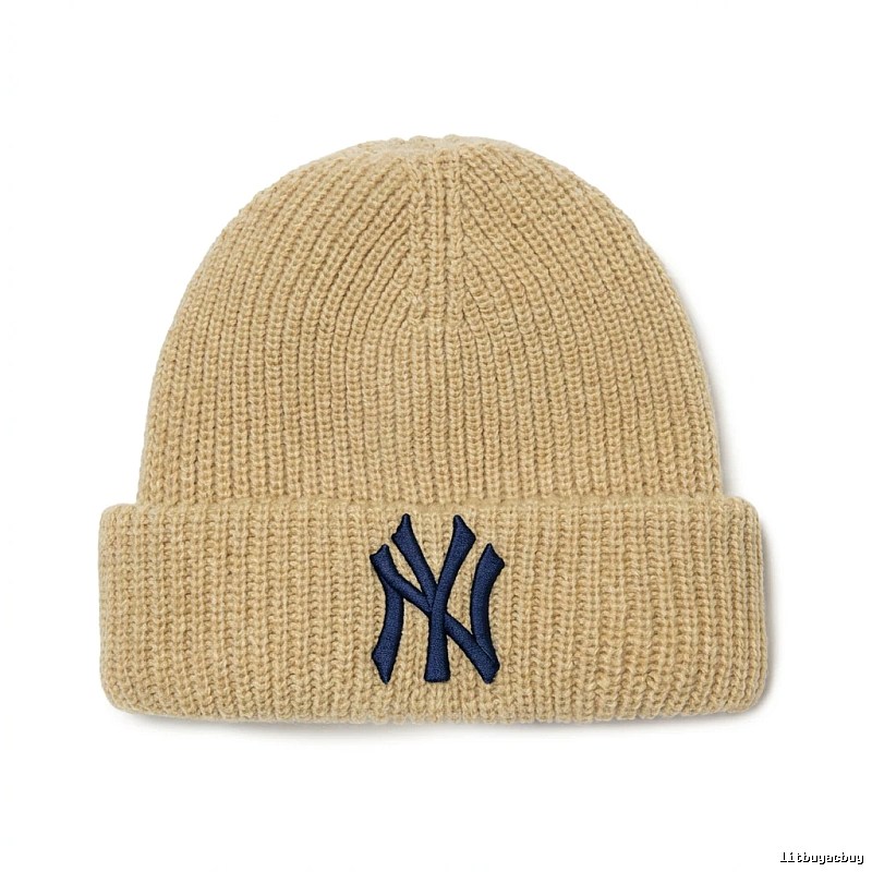 MLB classic beige knitted hat