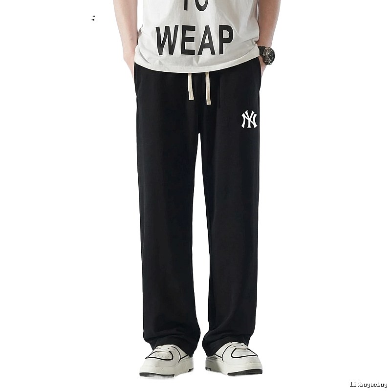 MLB trendy brand casual style black pants