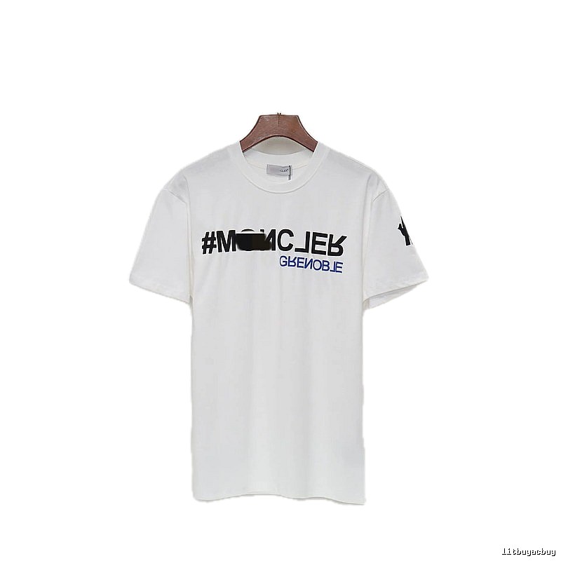 Moncler Grenoble Trendy Printed White T-Shirt