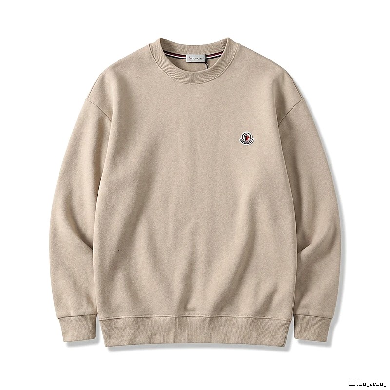 Moncler minimalist style beige sweatshirt