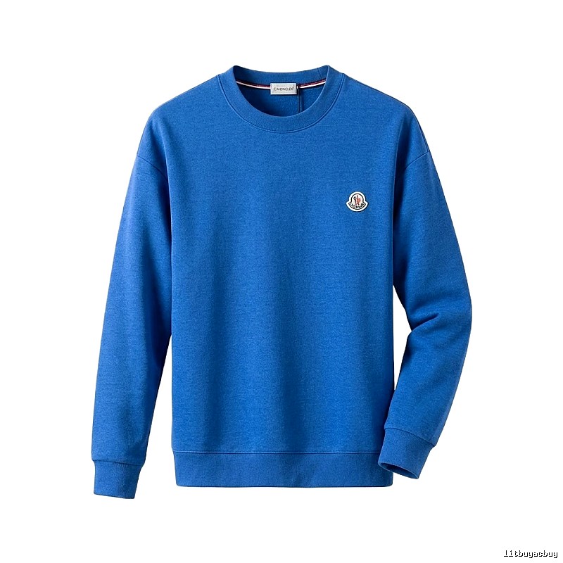 Moncler simple-style blue sweatshirt