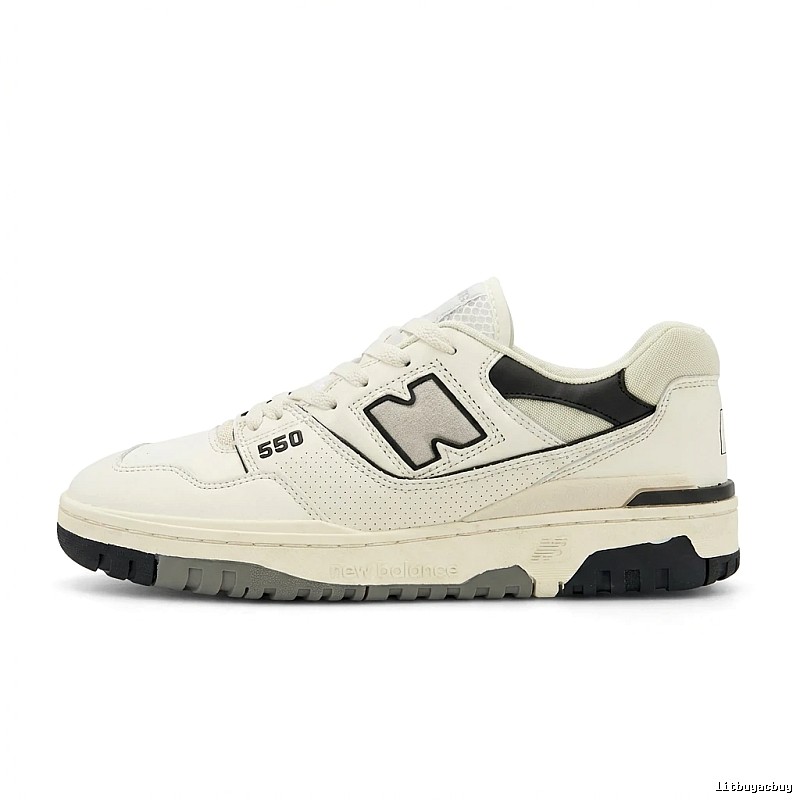 New Balance 550 retro-style white shoes
