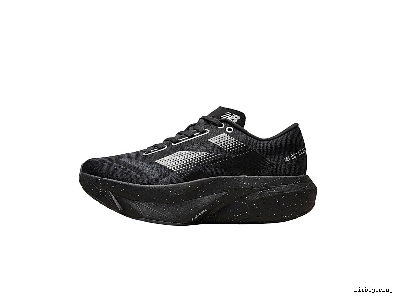 New Balance retro-style black running shoes